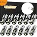 NAKOBO T10 194 168 175 2825 12961 W5W Error Free Non Polarity LED Interior Car Bulb 3SMD 3030 Chipset for Car Interior Dome Map Door Courtesy License Plate 6000K Pure White Lights (pack of 12)