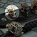 Exclusive paracord beads «Terminator» of brass for lanyard or bracelet by «Paracord&Bead»