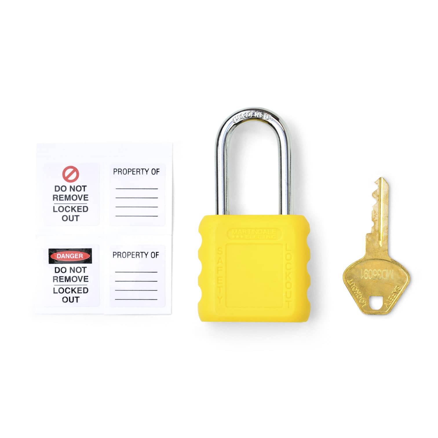 Martindale PAD11YW PAD11 Padlock, Yellow, One Size