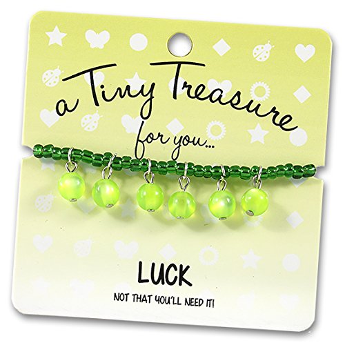 A TINY TREASURE FOR YOU... LUCK, MOT THAT YOU'll NEED IT Friendship Bracelet with little sayings