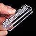 Outus Plastic Rotatable Sign Clips, 25 Pack, Clear, 8 cm Wide, Business Sign Holder