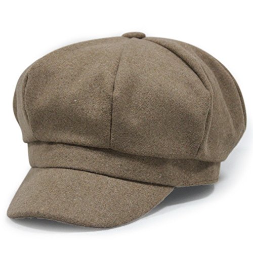 Zegoo Unisex Peaked Cap Beret Hat Cabbie Golf Newsboy Cap