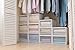 IRIS USA 591088, BC-500D, Box Chest Drawer (3 Pack), Deep, White/Clear, 43 Quart
