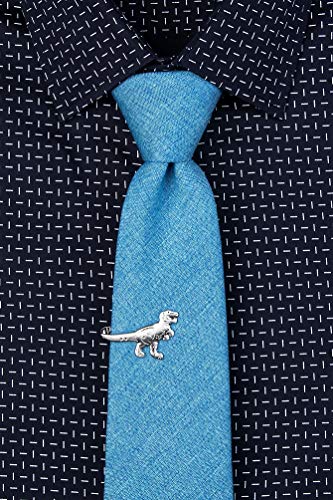 “T-Rex” Designer Dinosaur Tie Clip Conversational Novelty Men’s Fashion Tie Bar - Thumbnail 2