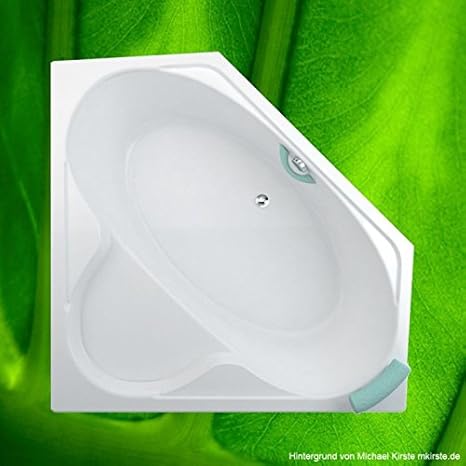 Eckbadewanne 140x140 KRETA + Wannenträger + Ablauf ? KOMPLETT-SET