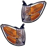 2001-2002-2003-2004 Toyota Sequoia & 2004 Tundra Pickup Truck Park Corner Lamp Turn Signal Marker Light Pair Set Right Passenger AND Left Driver Side (01 02 03 04)