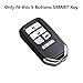 Qty 3 Black Red and Navy Blue Silicone Key Cover Case Holder Chain Bag Key Fob Case Cover fit for 2015 2016 2017 Honda Civic Accord Pilot CR-V