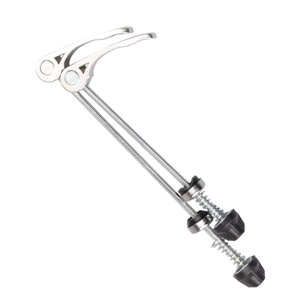 VOANZO Wheel Hub Front and Rear Skewers Quick Release Clip Bolt Lever for Road Mountain Bicycle MTB (Silver)