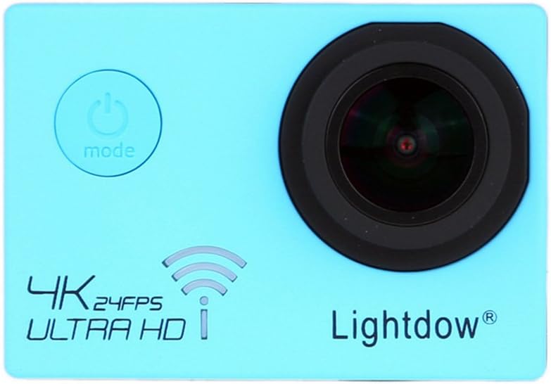 Lightdow 4K WiFi Waterproof Sports Camera 170° Ultra Wide Angle Lens with 2 Pcs Rechargeable Batteries (Model NO.: LD-V3) (1027+BU)