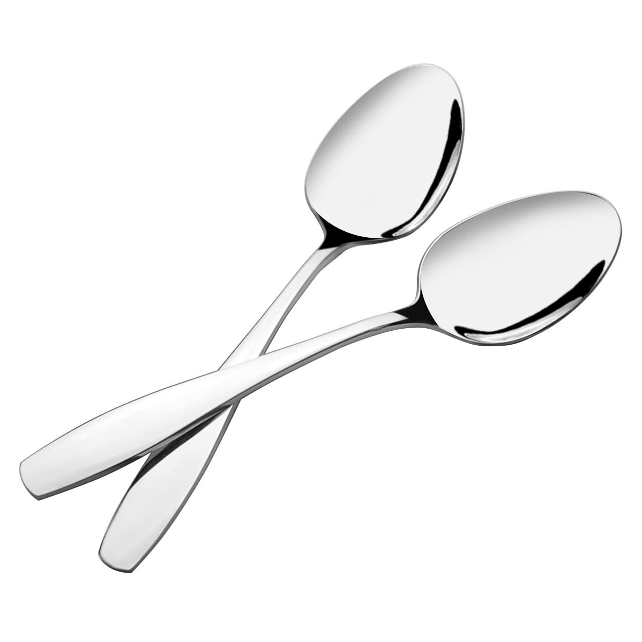 Ortodayes 6-Piece Stainless Steel Serving Spoons, Large Buffet Parties Serving Spoons Set