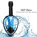 Outer Limits Full Face Snorkel Mask Adult - Scuba Mask - 180° Panoramic View - New 2018 Bubble Design with a Longer Snorkel - Snorkeling Gear -Mask and Snorkel Sets Adult- Snorkle Mask