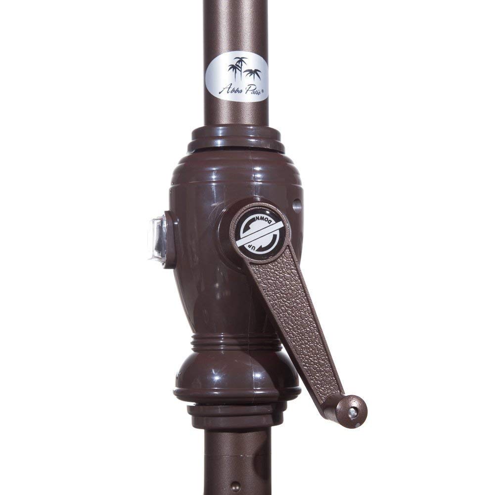 Solar Powered 9 Ft Patio Umbrella With 2 Buy Online In Gambia At Desertcart