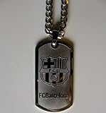 fc barcelona futbol football soccer logo metal tag chain necklace