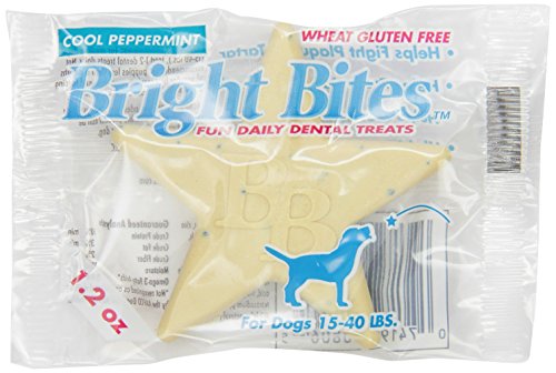Bright Bites Daily Dental Dog Treats, Cool Peppermint, Medium, 5 Pound Box