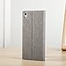 Sony XA Case, Meiya Premium PU Leather Flip Cover Automatic Sleep Wakeup Smart Case Cover Shell with Card Slot Holder and Stand For Sony Xperia XA (Grey)