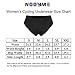 NOOYME Women Bike Underwear Gel 3D Padded Printed Design Bicycle Briefs Cycling Underwear Shorts (XX-Large, Black)