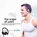 LetMet V4.1 Bluetooth Headphones Wireless - Sport Earphones - HD Stereo - Sweatproof Earbuds With Mic - Noise Cancelling Headsets For Running Workout and Gym