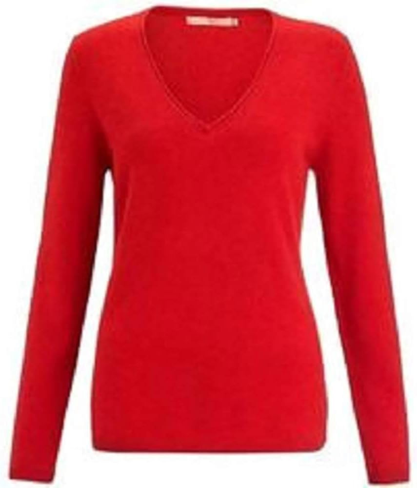 red cashmere sweater