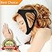 Anti Snoring Chin Strap The Best Stop snoring Solution Stop Snore Remedies Aids Snoring Relief Devices Anti Snore Jaw Supporter Chin Straps Adjustable Size for Men and Women (Tri Black)