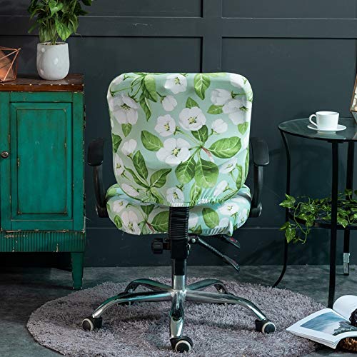 Melaluxe Computer Office Chair Cover - Protective & Stretchable Universal Chair Covers Stretch Rotating Chair Slipcover