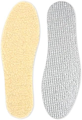 Skyfoot’s Artificial Wool Shoe Inserts, Winter Heated Inserts with 3 Layers Warm for Men and Women