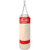 Last Punch Heavy Duty Pro Punching Bag with Chains Empty, Red