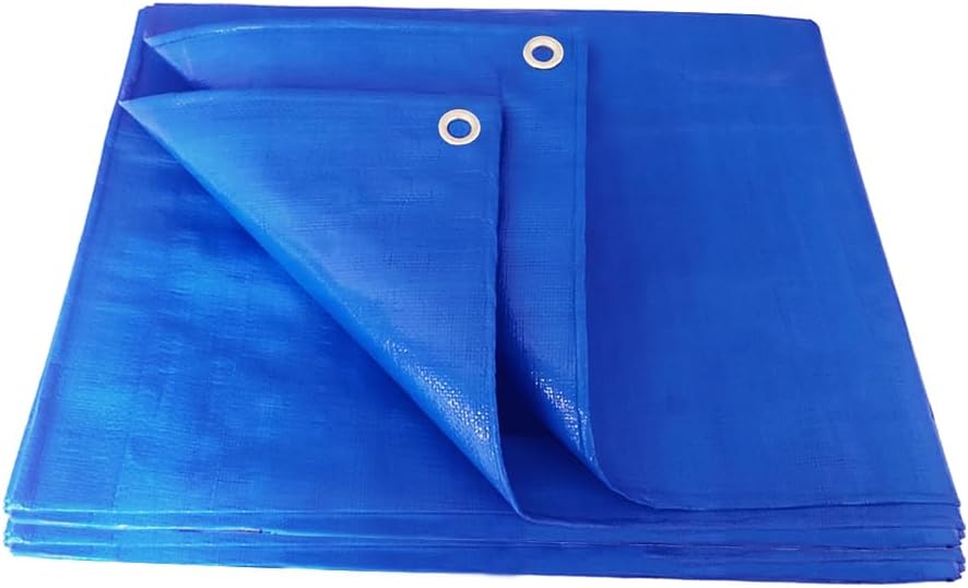 ANSIO Tarpaulin 3m x 4m Water-Resistant Blue Groundsheet