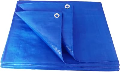 ANSIO Tarpaulin 3m x 4m Water-Resistant Blue Groundsheet