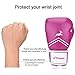 Trideer Pro Grade Boxing Gloves for Men & Women, Kickboxing Bagwork Gel Sparring Training Gloves, Muay Thai Style Punching Bag Mitts, Fight Gloves (Rose, 12)