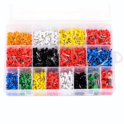 ukcoco 2120pcs Tip End to End Connector Crimping Wire Rope