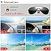 Bprow Mens Womens Polarized Aviator Sunglasses Half Frame UV400 Sun Glasses