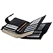 befen Women's RFID Blocking Luxury Full Grain Genuine Leather Bifold Trifold Wallet Multi Card Organizer Holders for Ladies (Black RFID Wallet Small)