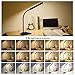 Byyoulike LED Desk Lamp Flexible Gooseneck Table Lamp with Touch Control 5 Brightness Levels Adjustable Night Light Eye-Caring Dimmable Table Light(Black)