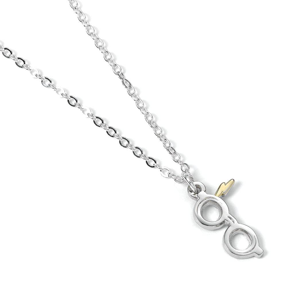 Harry Potter Official Lightning and Glasses Necklace by The Carat Shop Ltd, Zinc