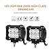 Auxbeam LED Light Bar 4 inch 18W LED Pods 1800lm Spot Beam Driving Light Offroad Lights with Wiring Harness (Pack of 2)