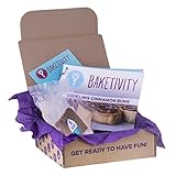 BAKETIVITY Kids Baking DIY Activity Kit - Bake Delicious Cinnamon Buns With Pre-Measured Ingredients - Best Gift Idea For Boys And Girls Ages 6-12