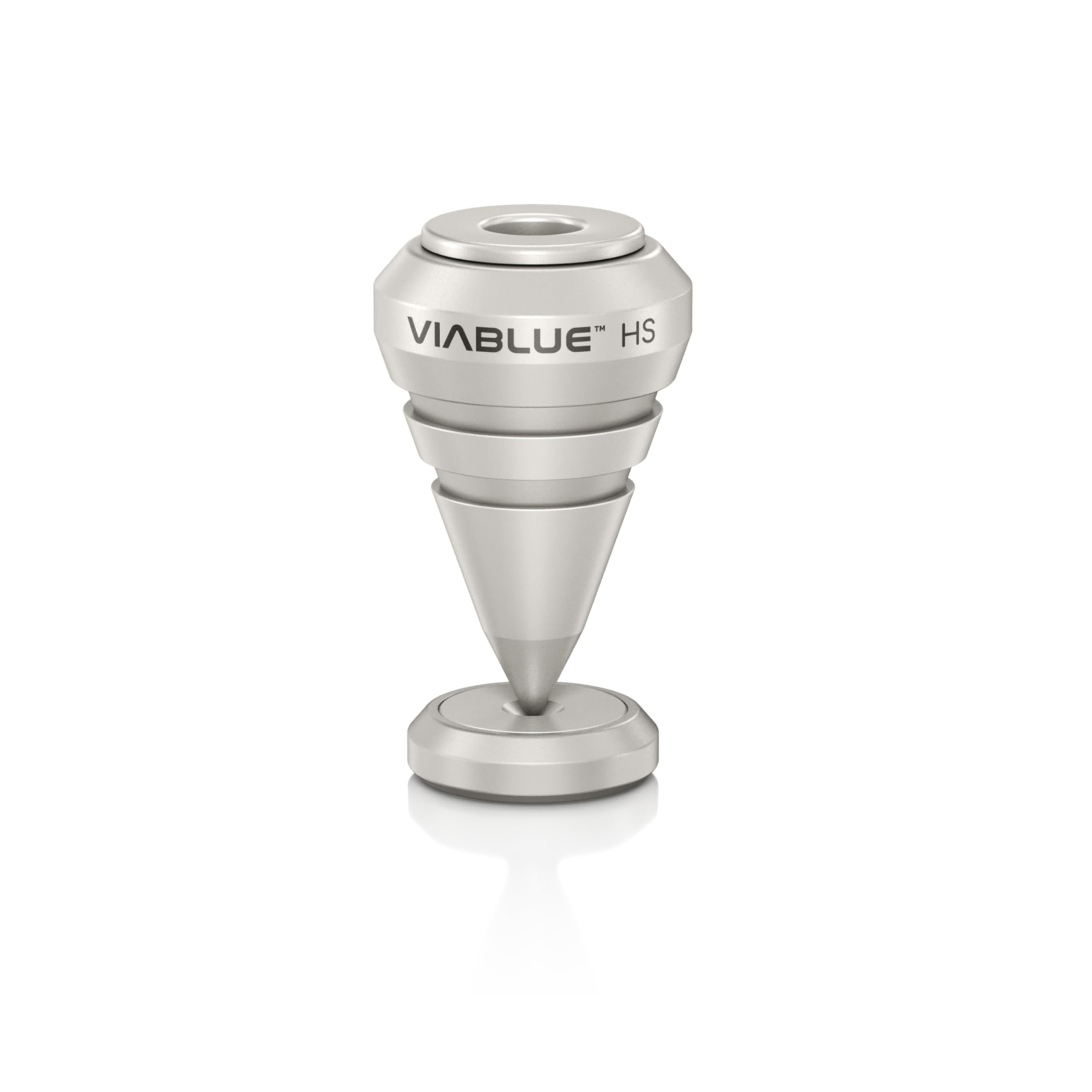 VIABLUE HS Spikes for Speakers, Subwoofers and Vibrating Devices * Silver * 2019 Model * Set of 4