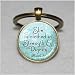 Long silver Christian Scripture Keychain - Proverbs 31 pendant Christian Jewelry Jewellery Bible Quote Verse Aqua Gift