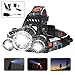 Novapolt Headlight Super Bright Black LED Headlamp CREE 3T6 Work Light Flashlight - with 4 Mode Torch for Nighttime Indoor and Outdoor Activities Such As Camping, Hunting, Fishing, Hiking etc
