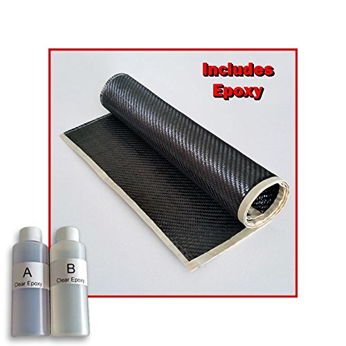 Real Carbon Fiber Epoxy Resin Kit 2x2 Twill 72" x 14