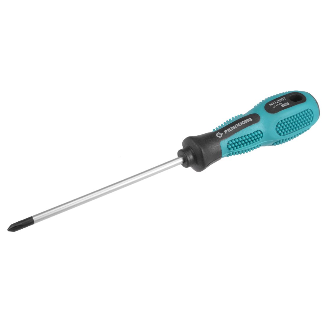sourcing map #0 Phillips Screwdriver 4 Inch Round Shaft Non Slip Comfortable Handle