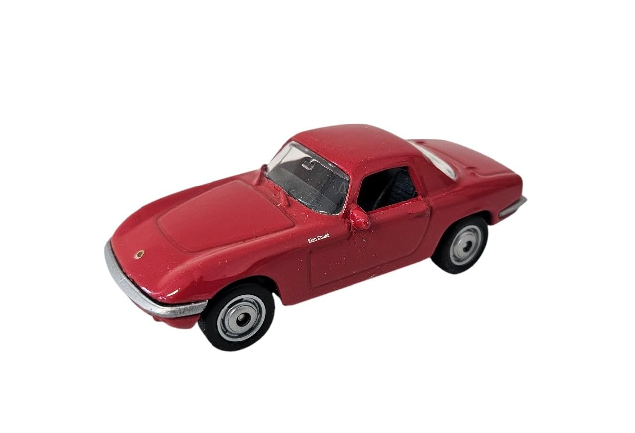OPO 10 - Miniature car compatible with red Lotus Elan 1965, 1:64 scale, 3 inches (7.5cm), Welly SUP16