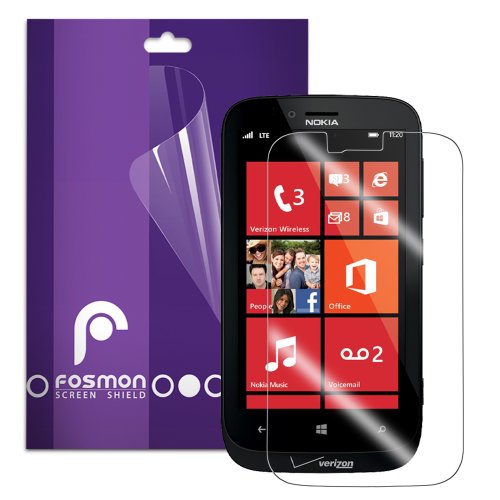 Fosmon Crystal Clear Screen Protector Shield for Nokia Lumia 822 - 3 Pack