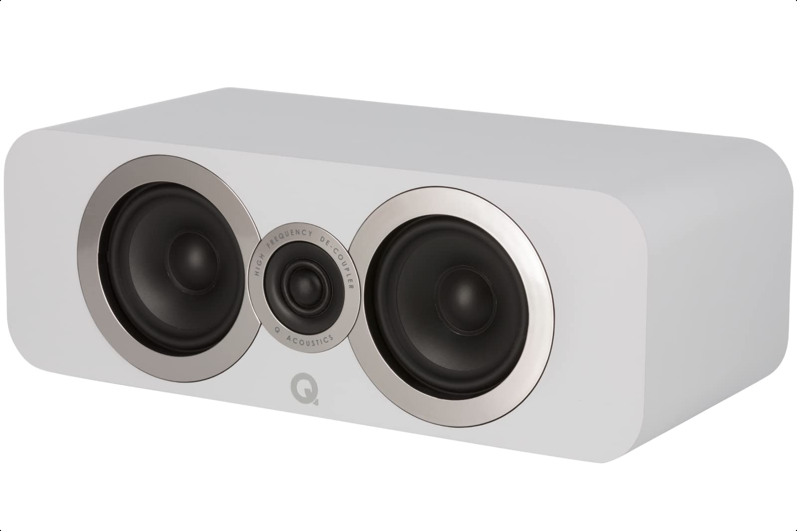 Q ACOUSTICS 3090Ci Centre Speaker Arctic White - Featuring 2-way Reflex Enclosure Type, 2 x 100mm (4") Mid/Bass Driver, 1 x 22mm (0.9") Tweeter - Passive Speakers/Hi-fi Speaker Systems