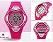 Outdoor Sports Children Watch Waterproof Wrist Watch Kids Silicone ,LED Digital Alarm for Girls Boys Watch Rosered