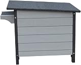Bunny Business Rabbit Guinea Pig Cat Wooden Hide House Run 50x42x43cm Dark Grey view 5