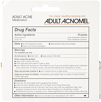 acnomel acne cream