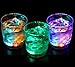 Liquid Activated Multicolor LED Lowball Glasses ~ Fun Light Up Drinking Tumblers - 10 oz. - Set of 4