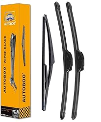 AUTOBOO 26"+17" Windshield Wipers with 12" Rear
