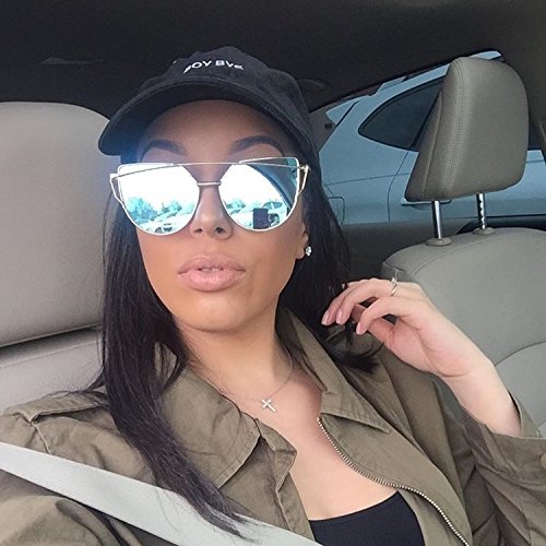 double high bar cat eye sunglasses